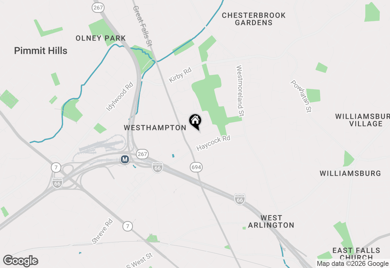 Map of 6801 Crutchfield Street, Falls Church, VA 22043
