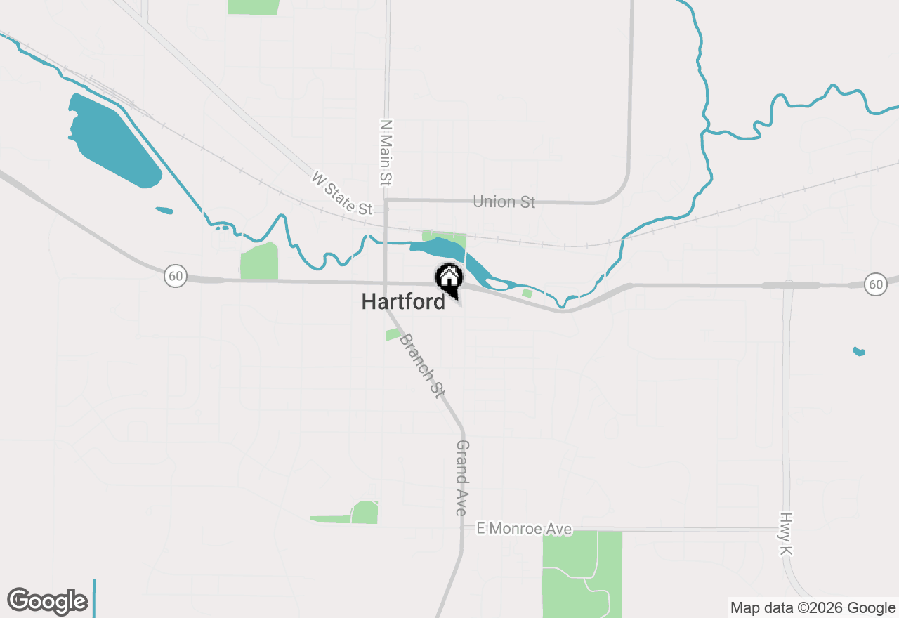 Map of 314 Church St, Hartford, WI 53027