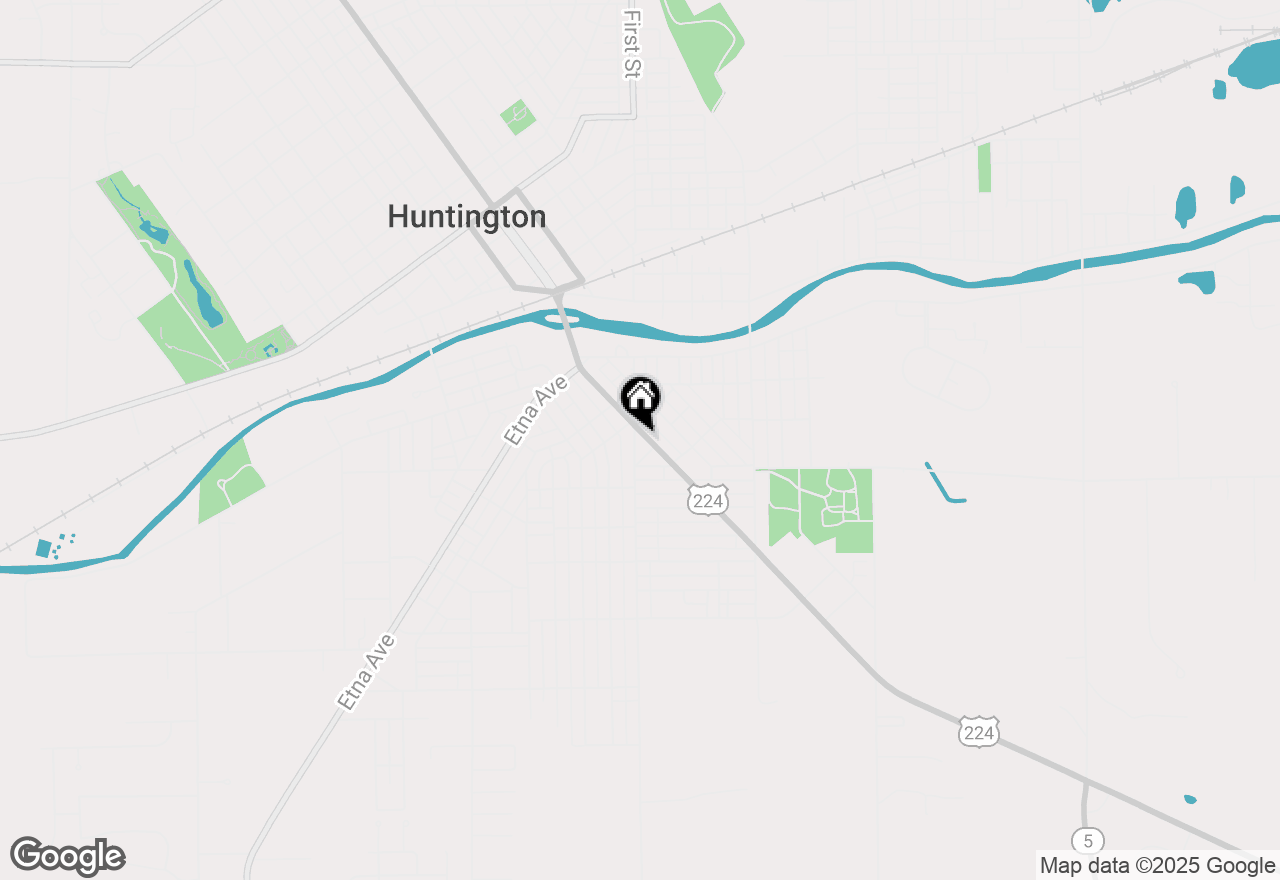 Map of 602 S Jefferson Street, Huntington, IN 46750