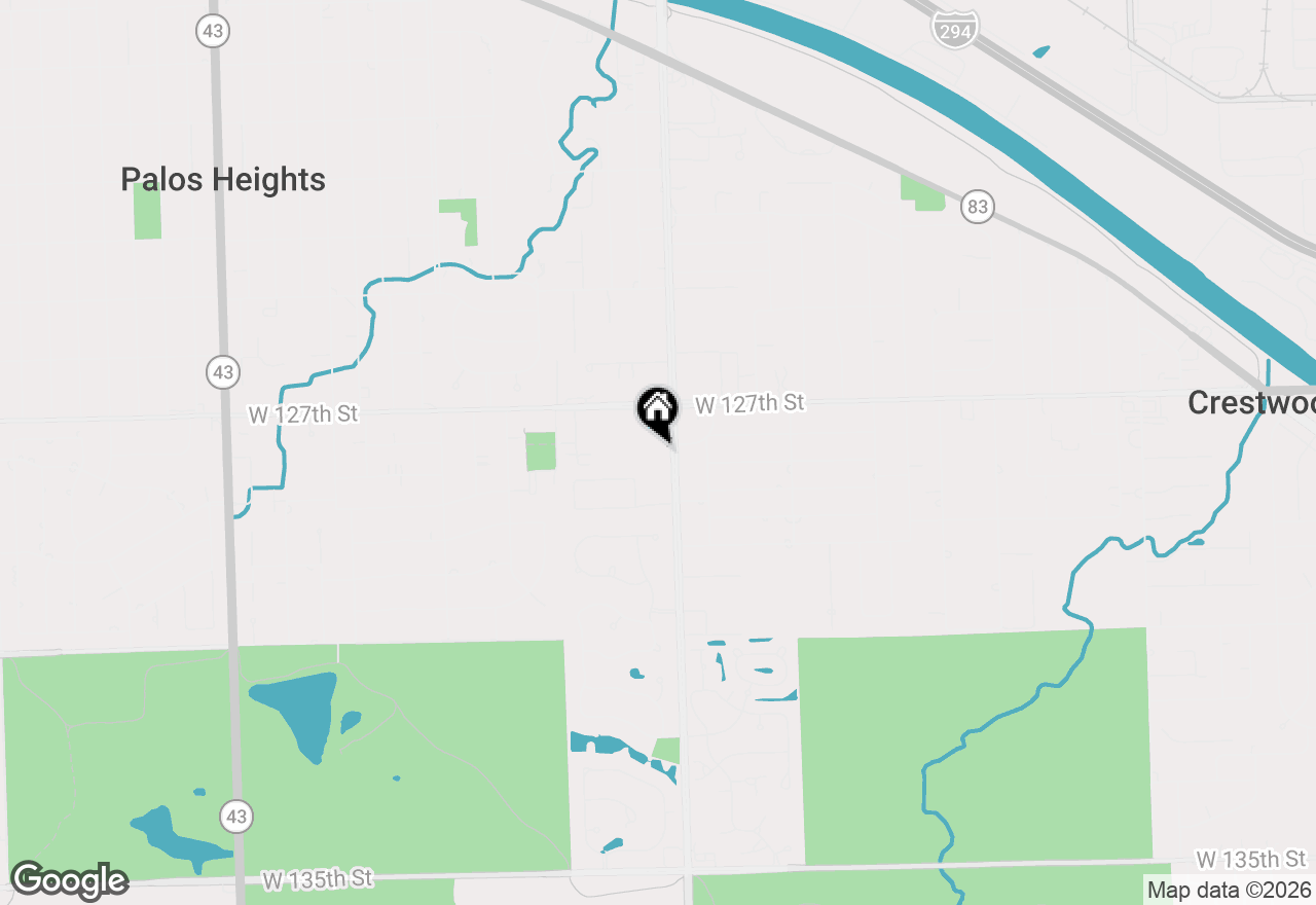 Map of 6401 W 127th Street, Palos Heights, IL 60463
