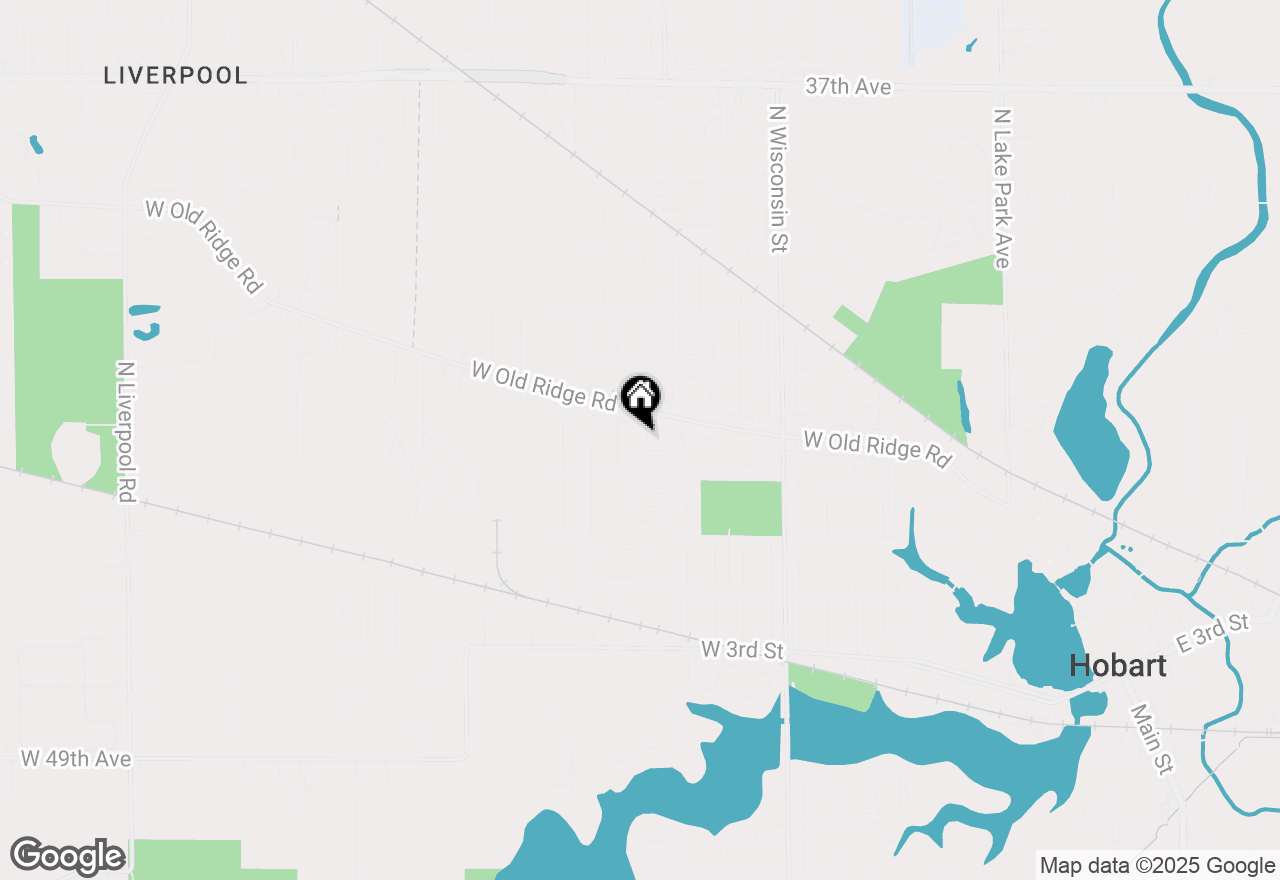 Map of 141 N Cavender Street, Hobart, IN 46342