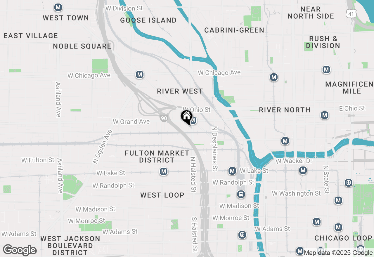 Map of 814 W Hubbard Street #3, Chicago, IL 60642