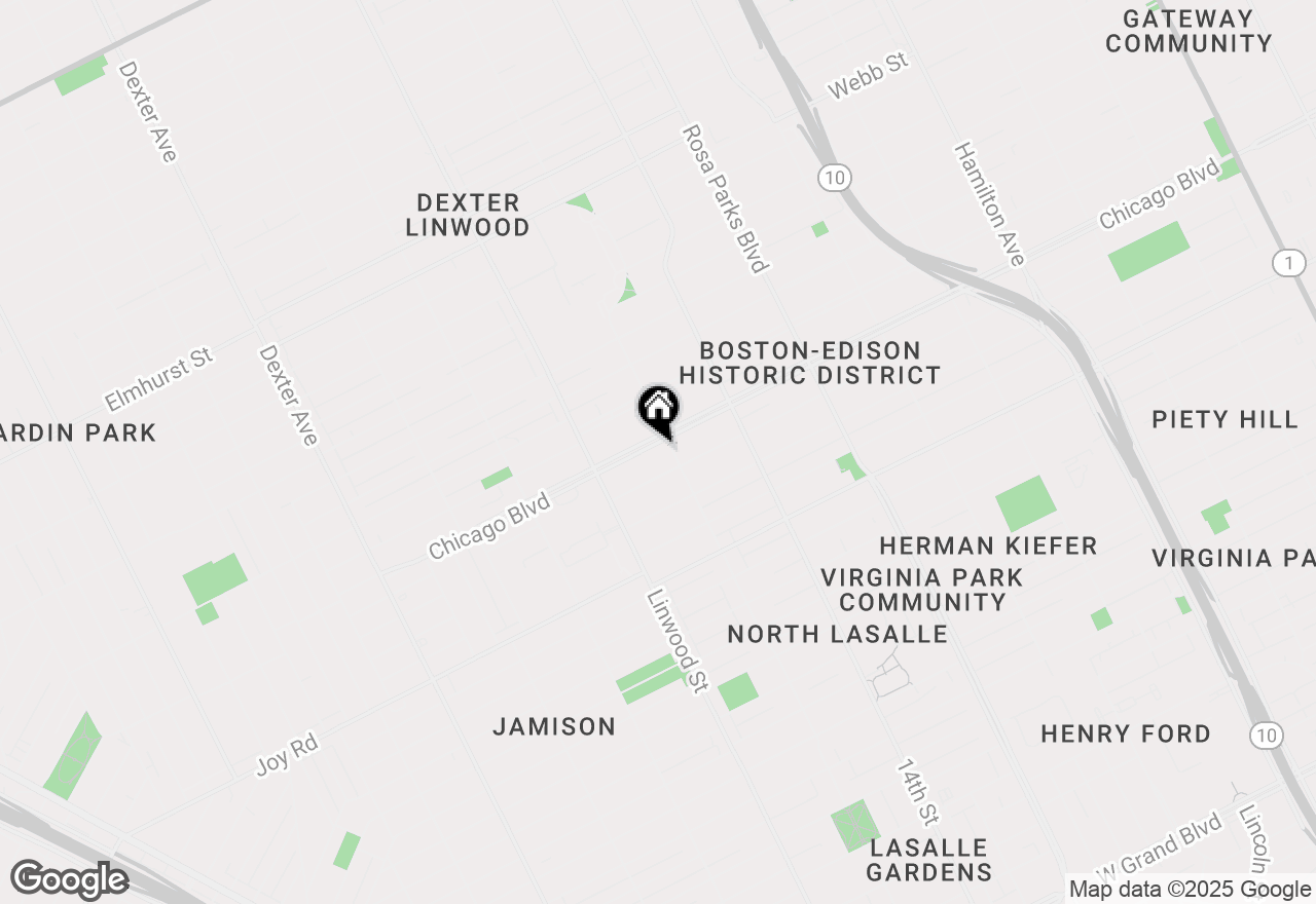 Map of 2423 Chicago Boulevard, Detroit, MI 48206