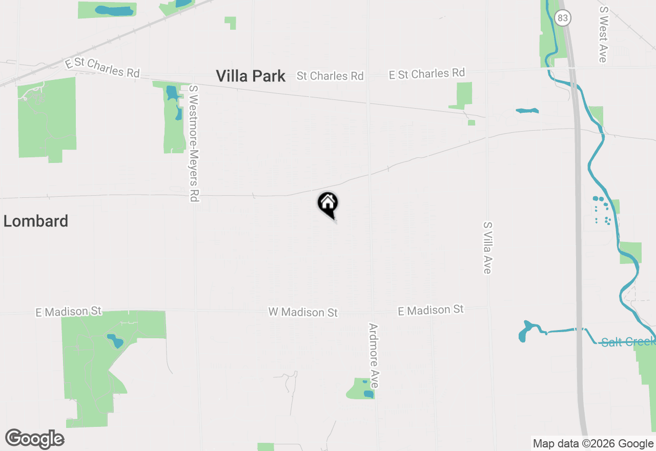 Map of 454 S Yale Avenue, Villa Park, IL 60181