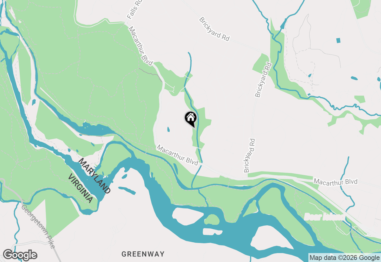 Map of 10807 Hidden Trail Court, Potomac, MD 20854