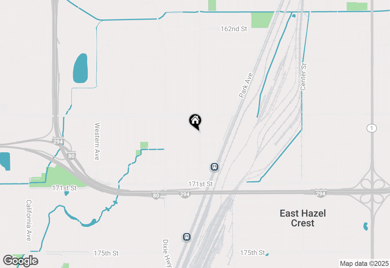 Map of 16800 Wood Street, Hazel Crest, IL 60429