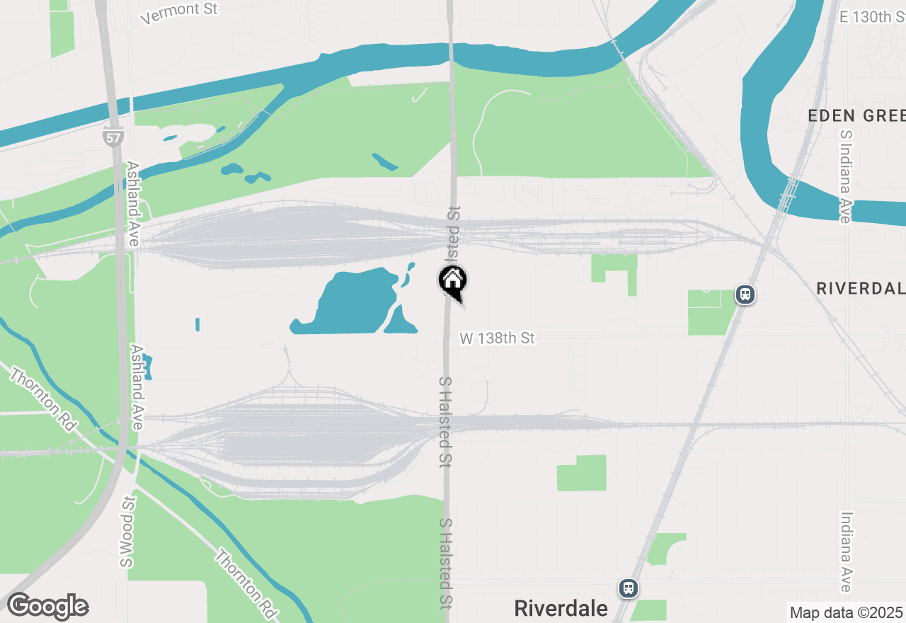 Map of 13727 S Halsted Street, Riverdale, IL 60827