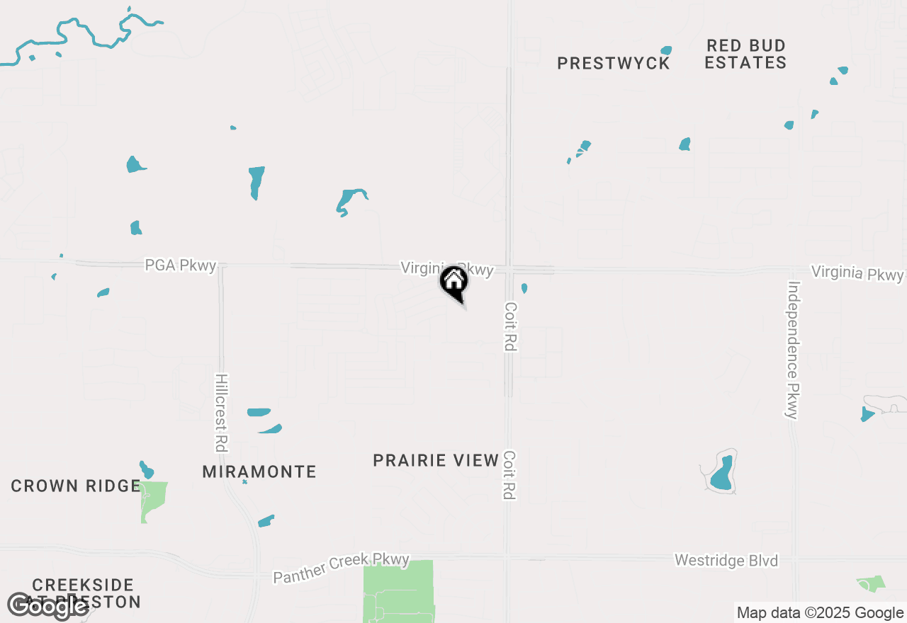 Map of 14965 Thunder Road, Frisco, TX 75035