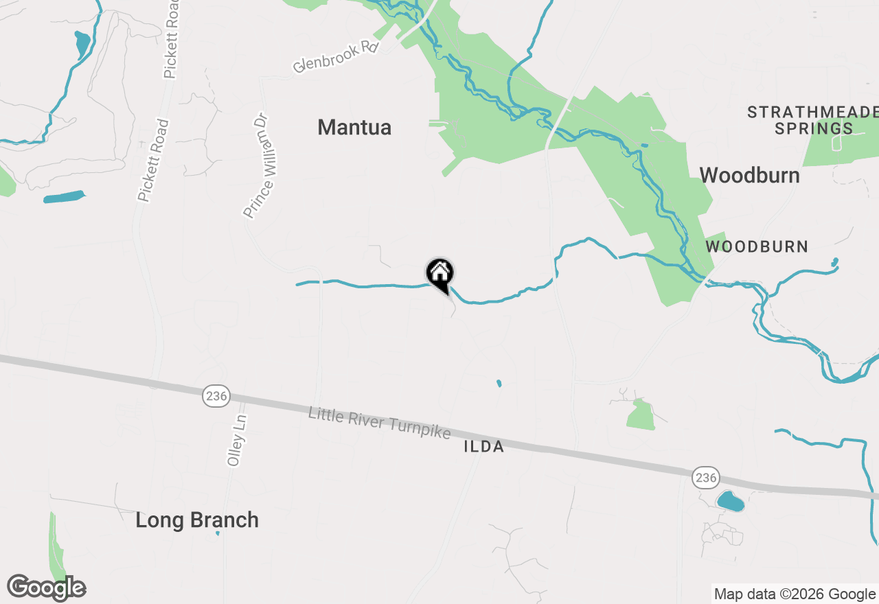 Map of 3702 Moss Brooke Court, Fairfax, VA 22031