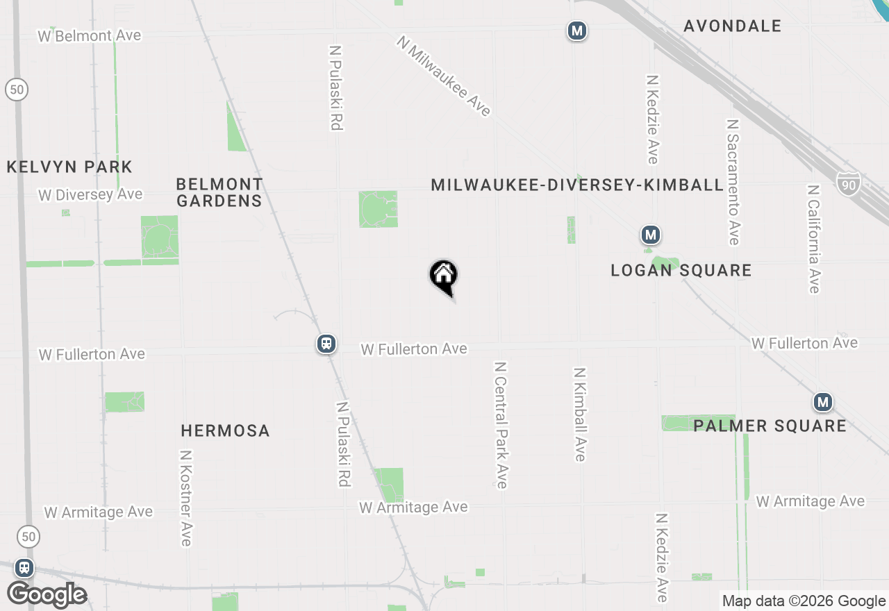 Map of 3722 W Altgeld Street #2E, Chicago, IL 60647