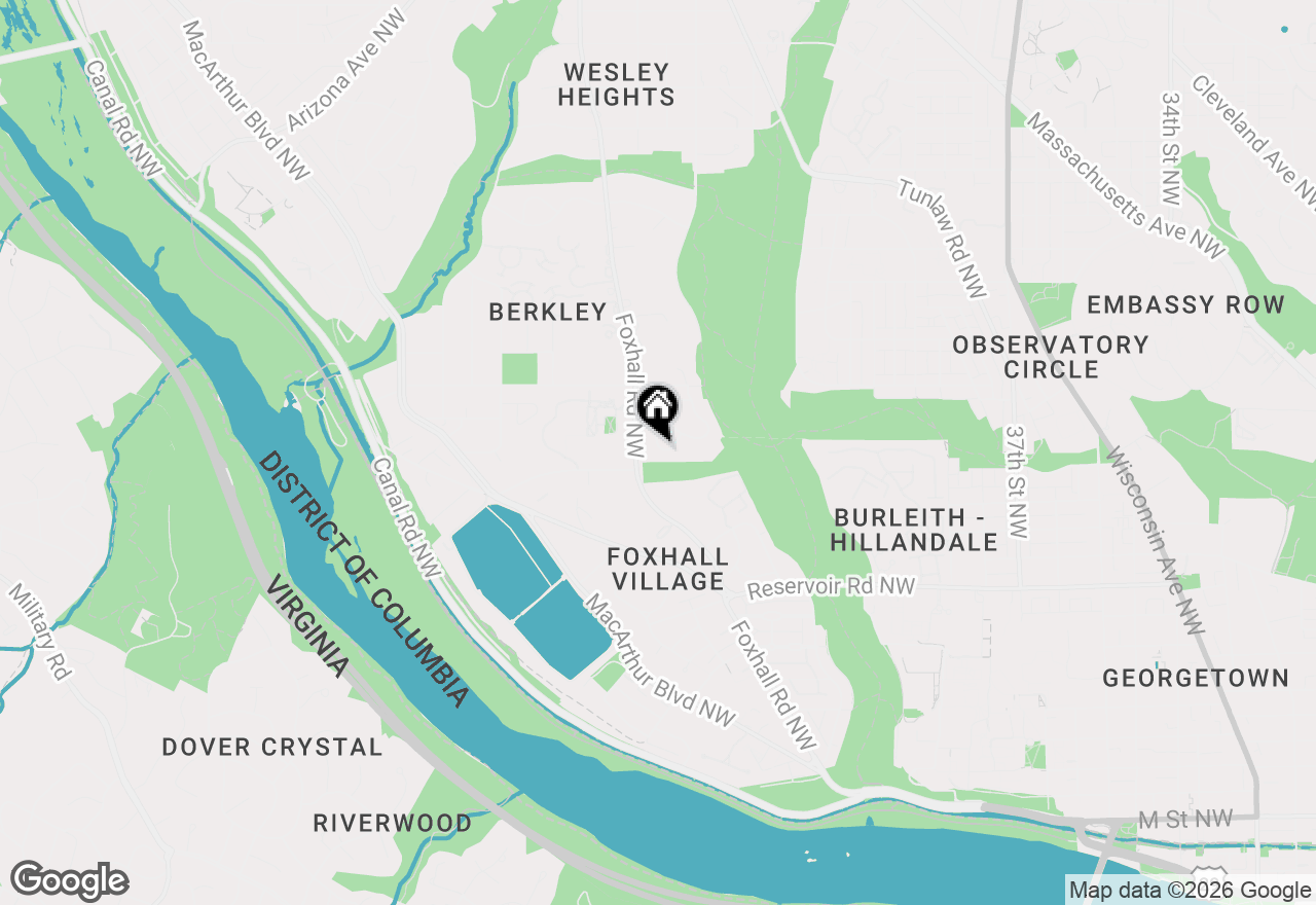 Map of 4432 Chestnut Lane Nw, Washington, DC 20007