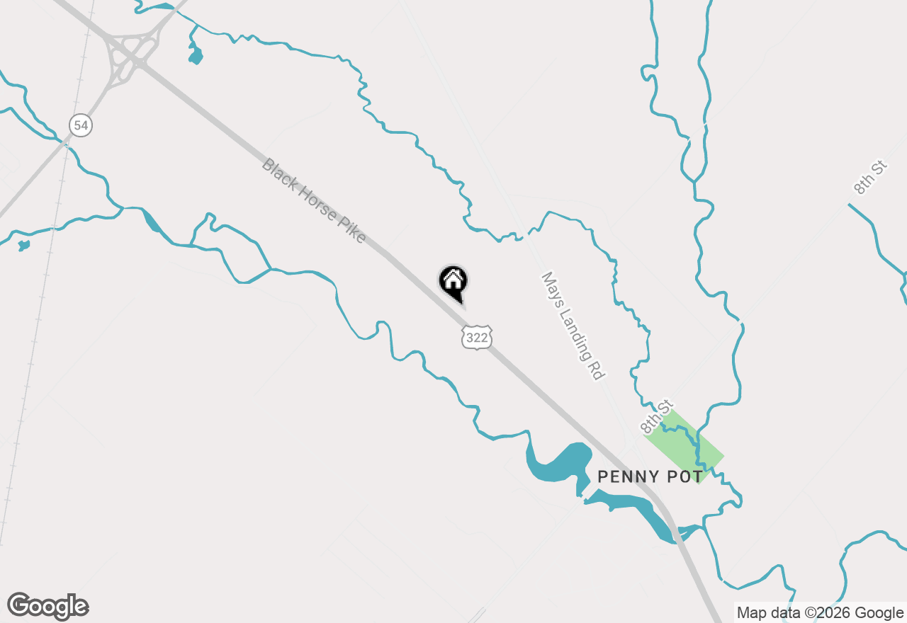 Map of 1206 Black Horse Park, Hammonton, NJ 08037