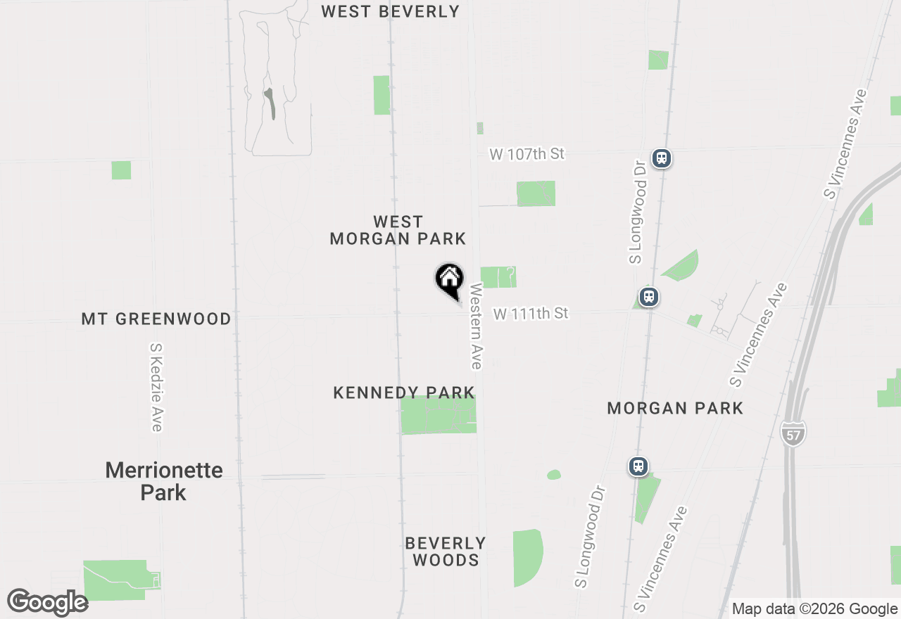 Map of 2444 W 111th Street #2D, Chicago, IL 60655