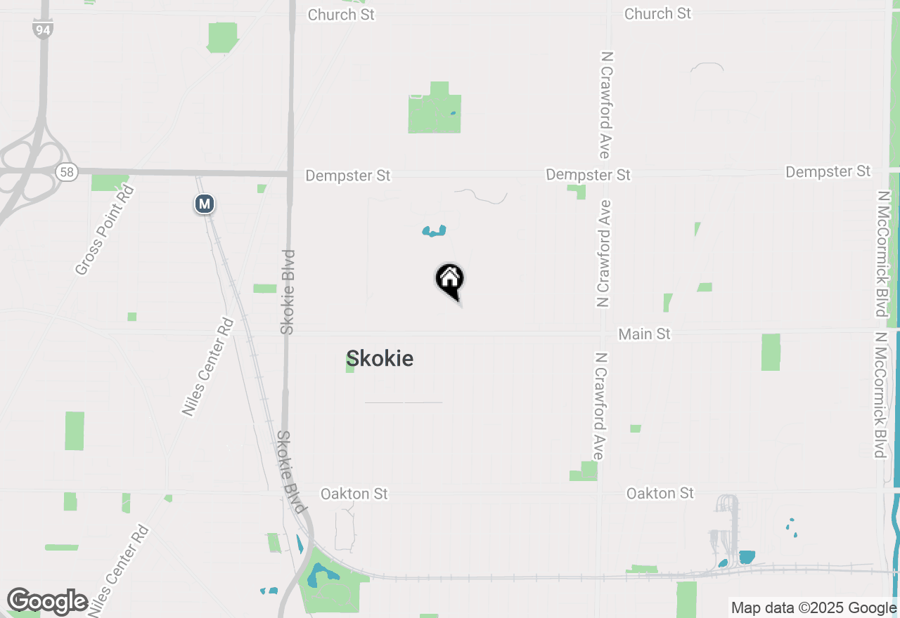 Map of 4350 Bobolink Terrace, Skokie, IL 60076