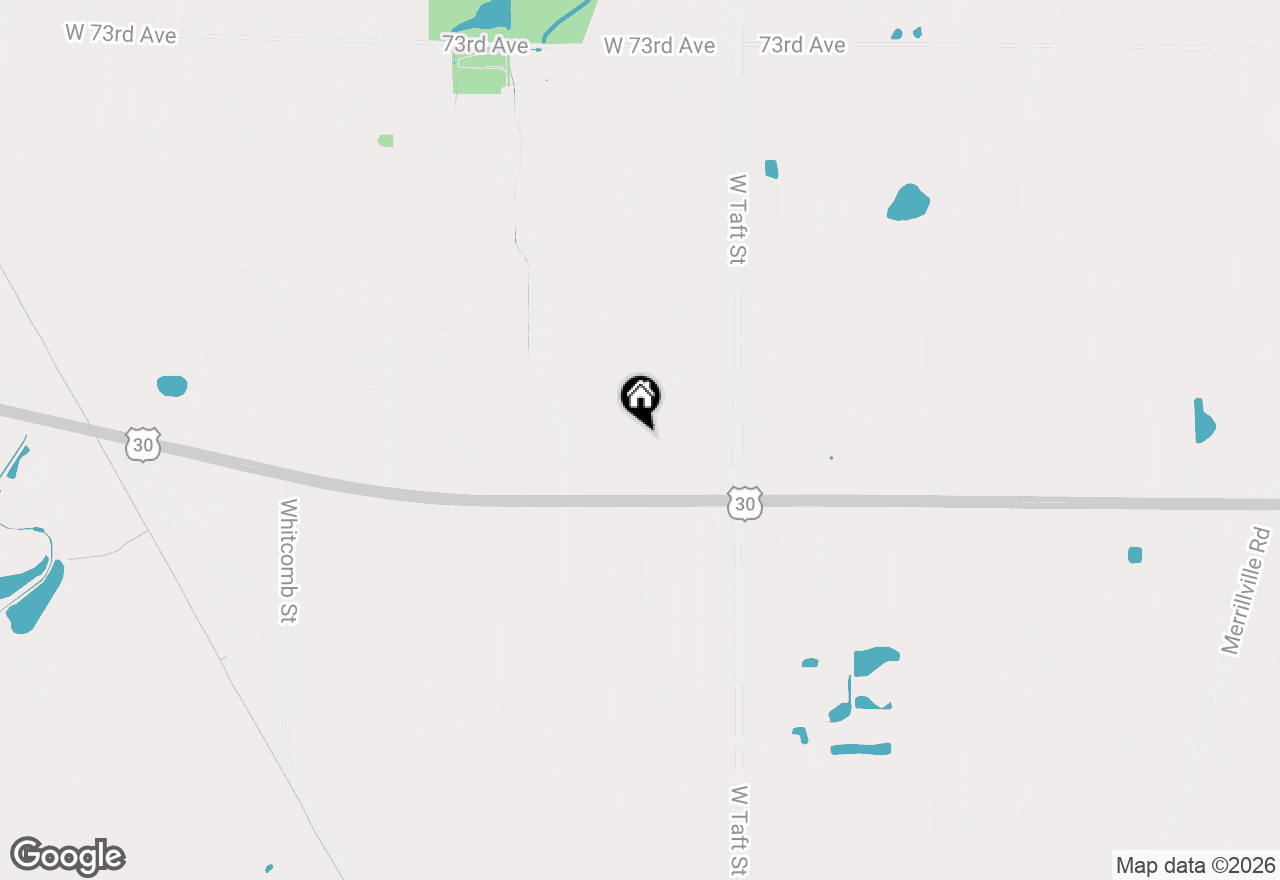 Map of 7905 Marshall Street, Merrillville, IN 46410