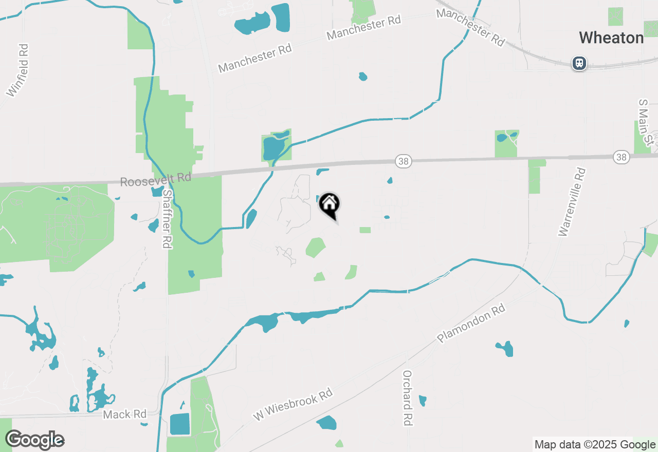 Map of 1040 Creekside Drive, Wheaton, IL 60189