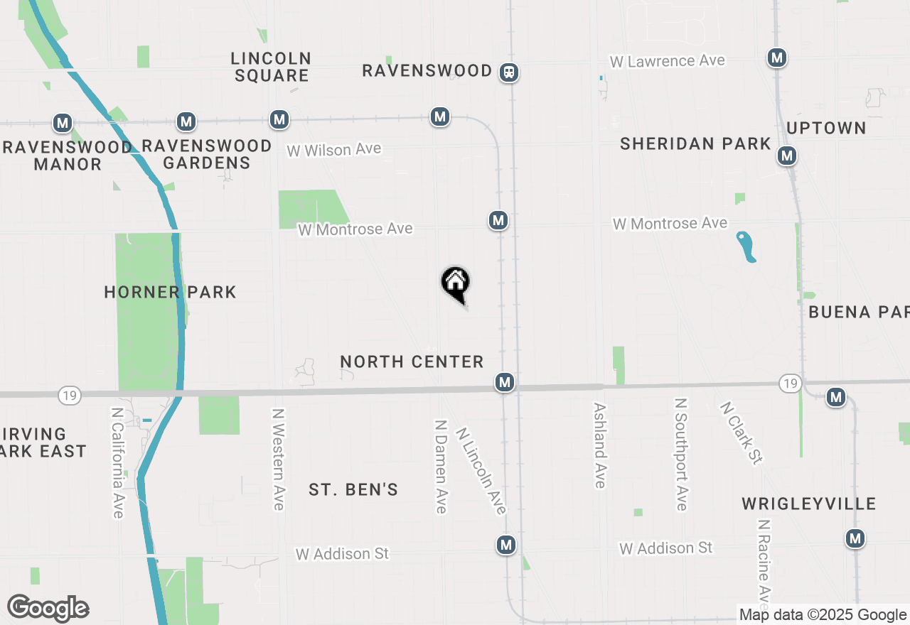 Map of 1935 W Berteau Avenue #1B, Chicago, IL 60613