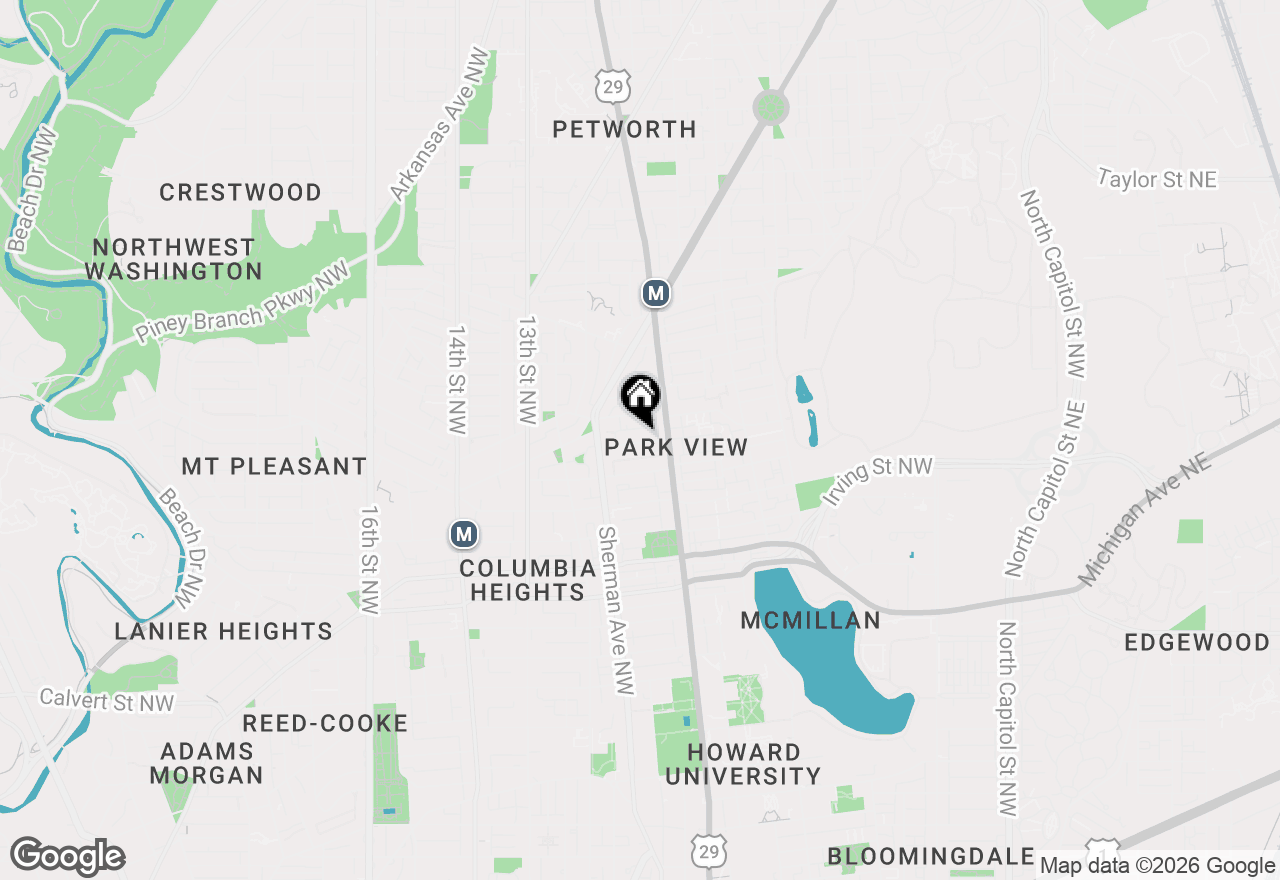 Map of 737 Morton Street Nw, Washington, DC 20010