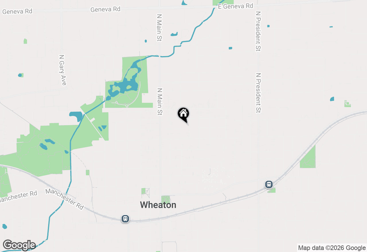 Map of 1005 N Scott Street, Wheaton, IL 60187