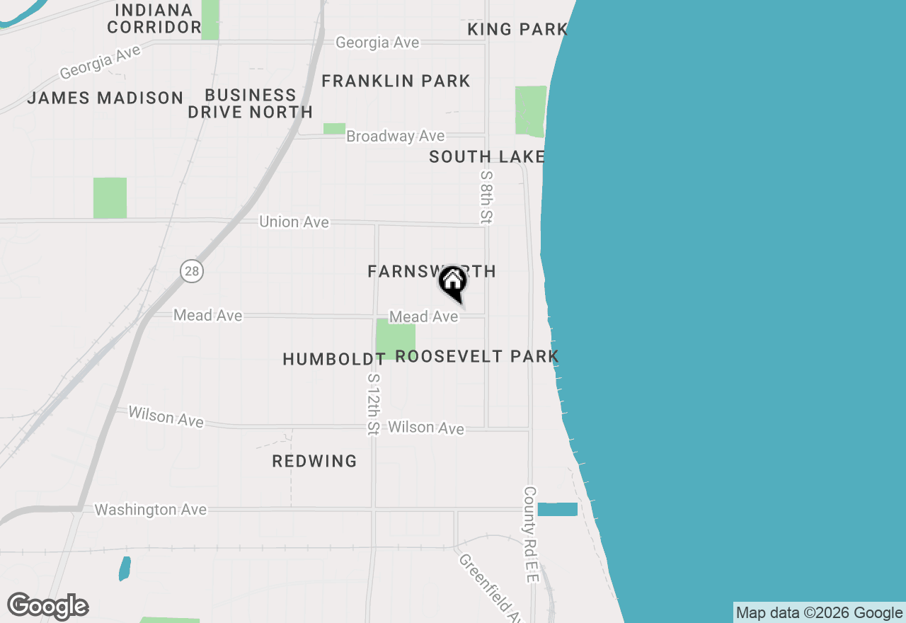 Map of 904 Mead Ave, Sheboygan, WI 53081