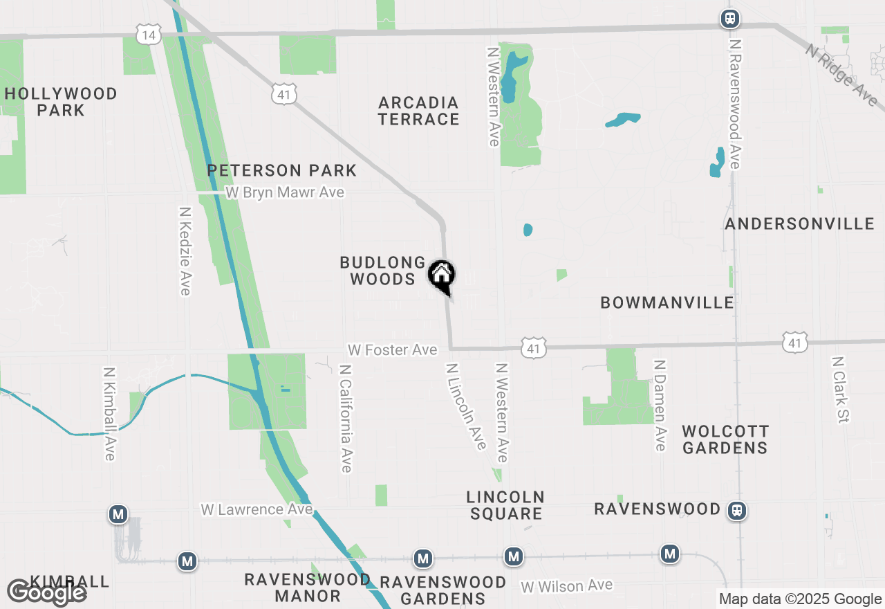 Map of 5300 N Lincoln Avenue #3E, Chicago, IL 60625