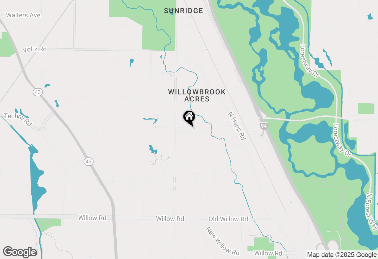 Map of 305 Maple Row Avenue, Northfield, IL 60093