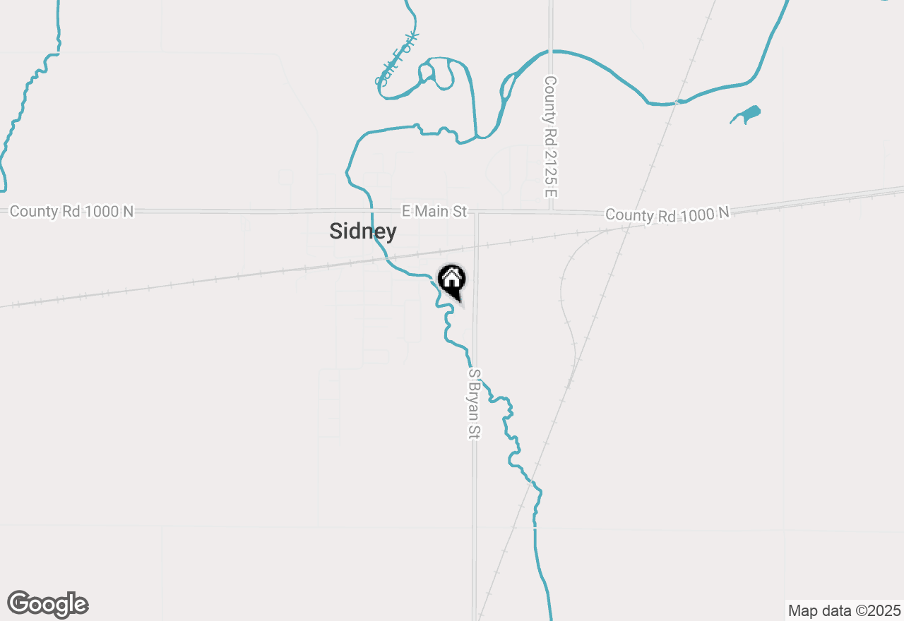 Map of 411 S White Street, Sidney, IL 61877