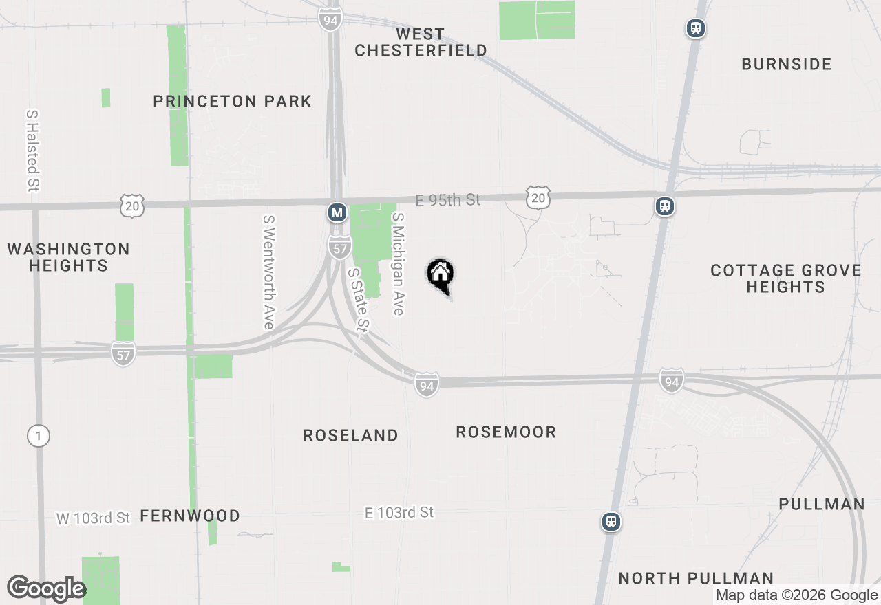 Map of 9740 S Prairie Avenue, Chicago, IL 60628