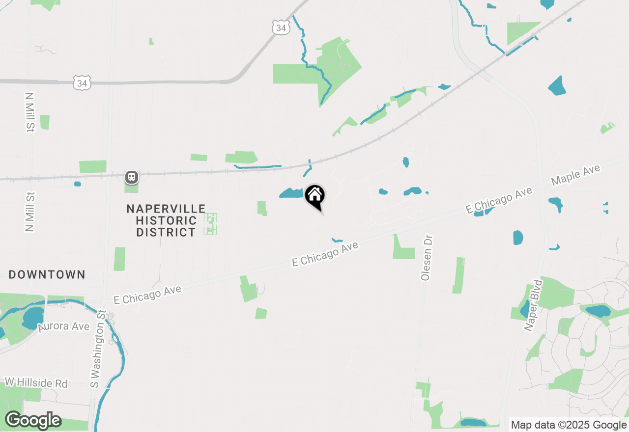 Map of 1484 N Charles Avenue, Naperville, IL 60563