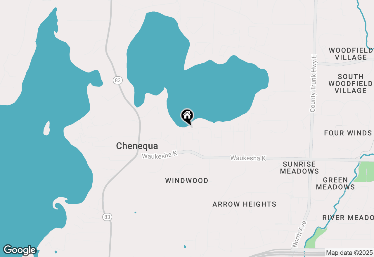 Map of N57W30922 County Road K, Hartland, WI 53029