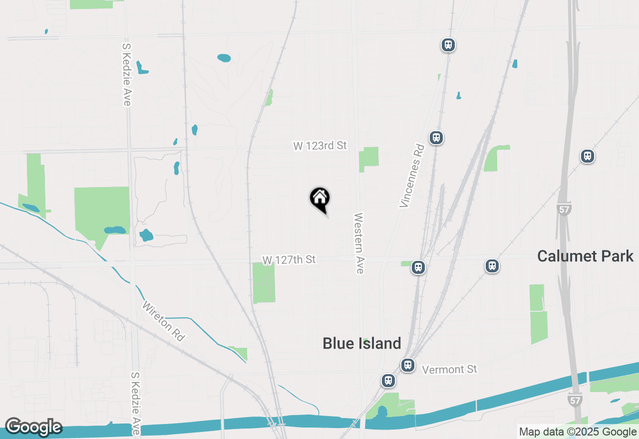 Map of 2521 Lewis Street, Blue Island, IL 60406