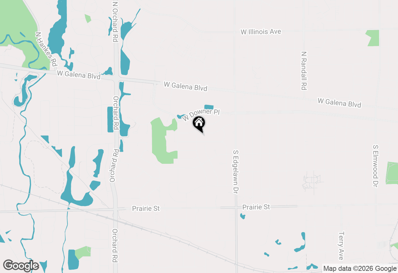 Map of 150 N Kingsway Drive, Aurora, IL 60506