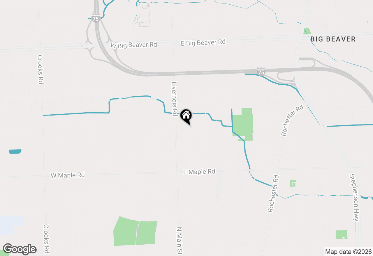 Map of 70 Larchwood Drive, Troy, MI 48083