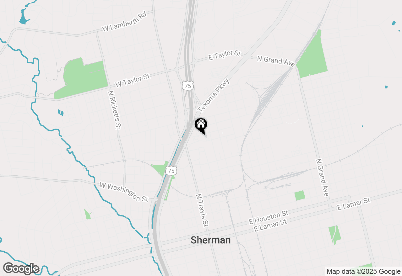 Map of 220 E Evergreen Street, Sherman, TX 75090