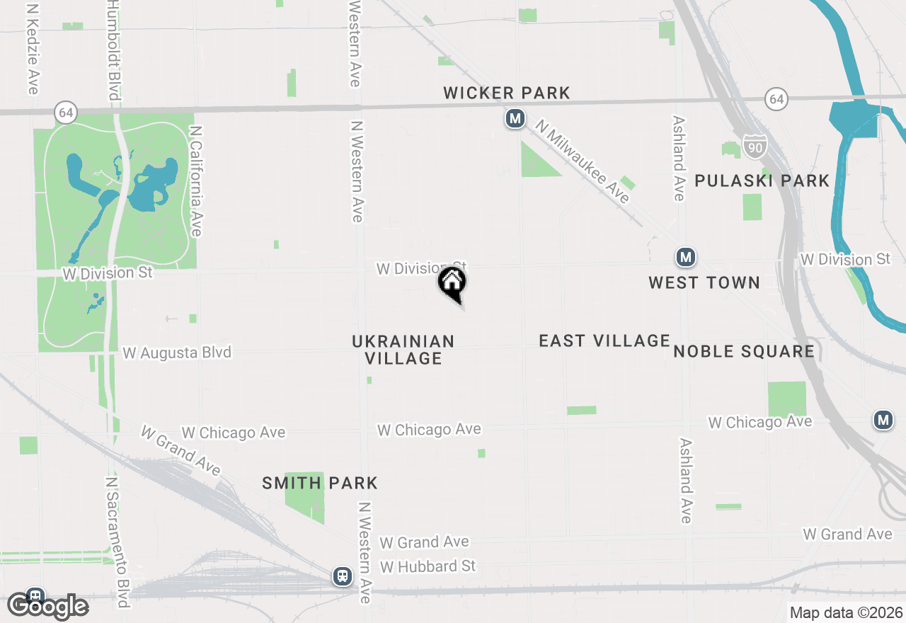 Map of 2145 W Thomas Street #3, Chicago, IL 60622