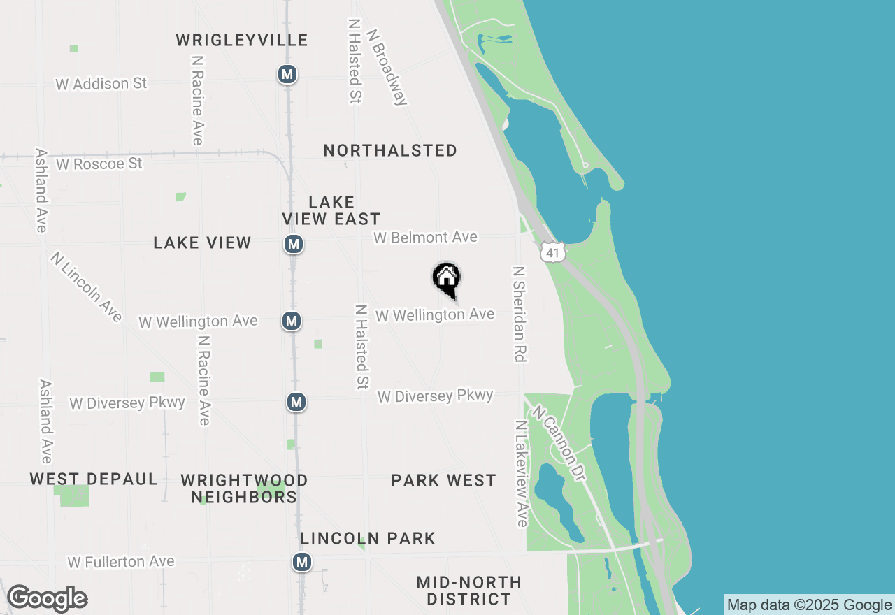 Map of 550 W Wellington Avenue #8E, Chicago, IL 60657