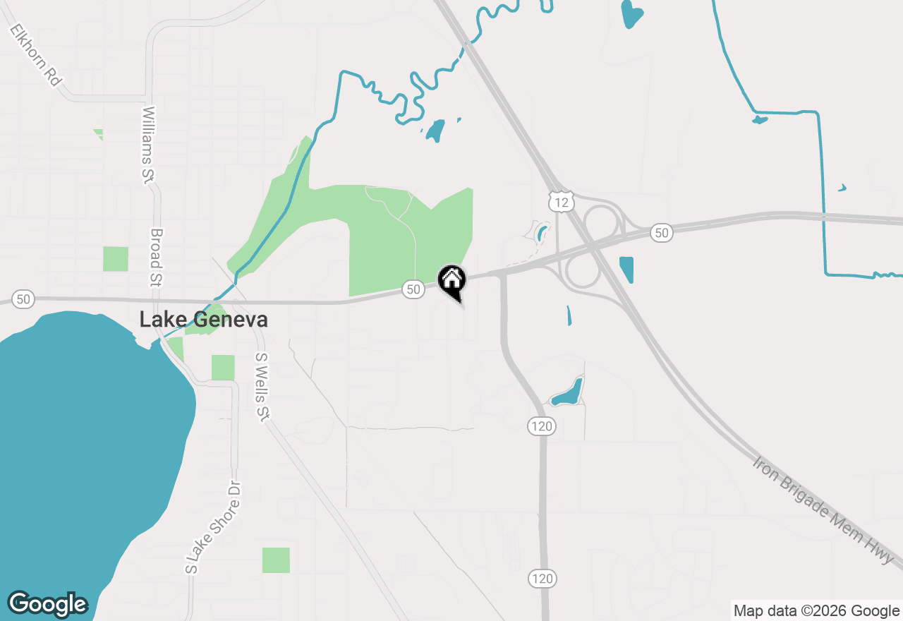 Map of 3153 Lockwood Blvd, Lake Geneva, WI 53147