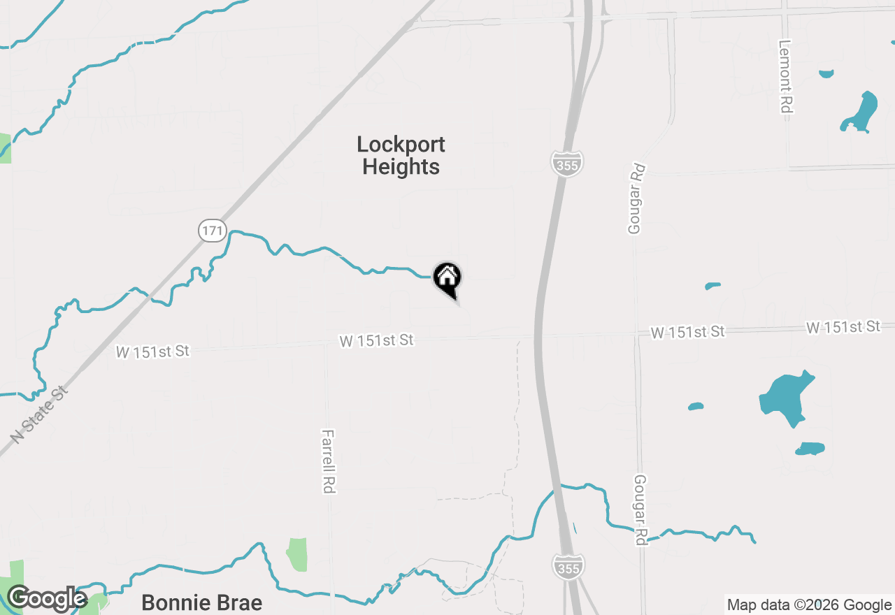 Map of 16542 W Golden Valley Lane, Lockport, IL 60441