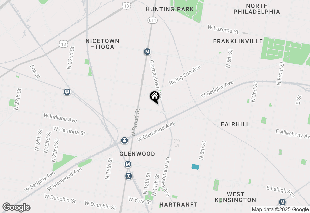 Map of 1230 W Hilton Street #B, Philadelphia, PA 19140