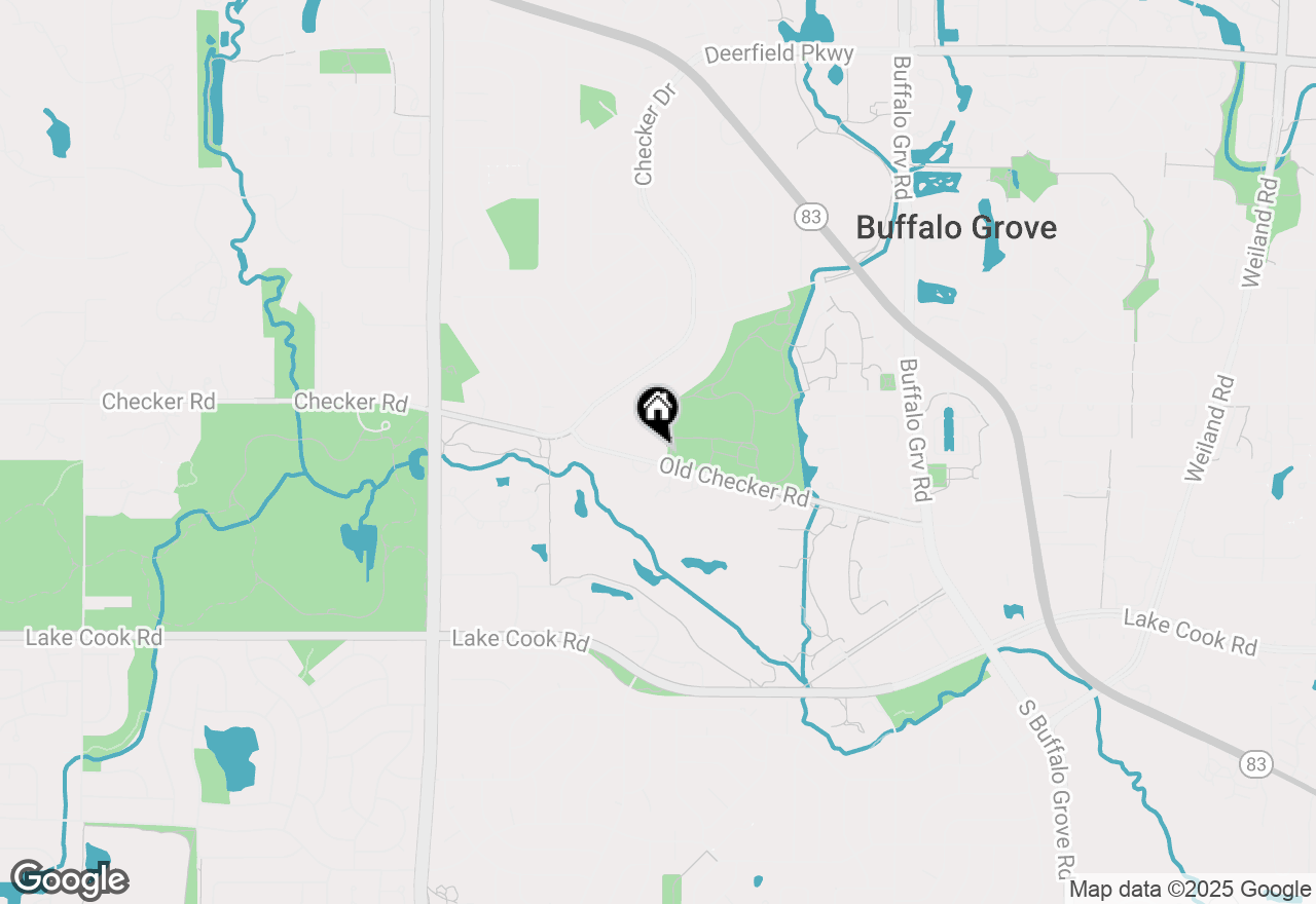 Map of 803 Old Checker Road, Buffalo Grove, IL 60089