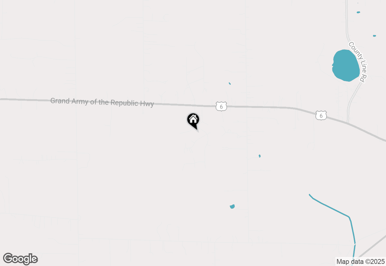 Map of 586 Fargo Road, Westville, IN 46391