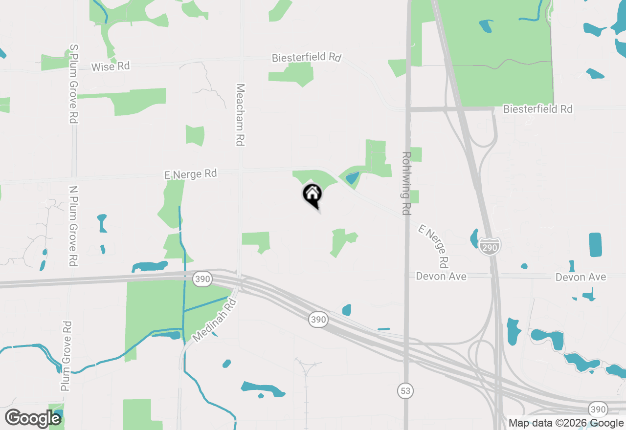 Map of 1401 Volkamer Trail, Elk Grove Village, IL 60007