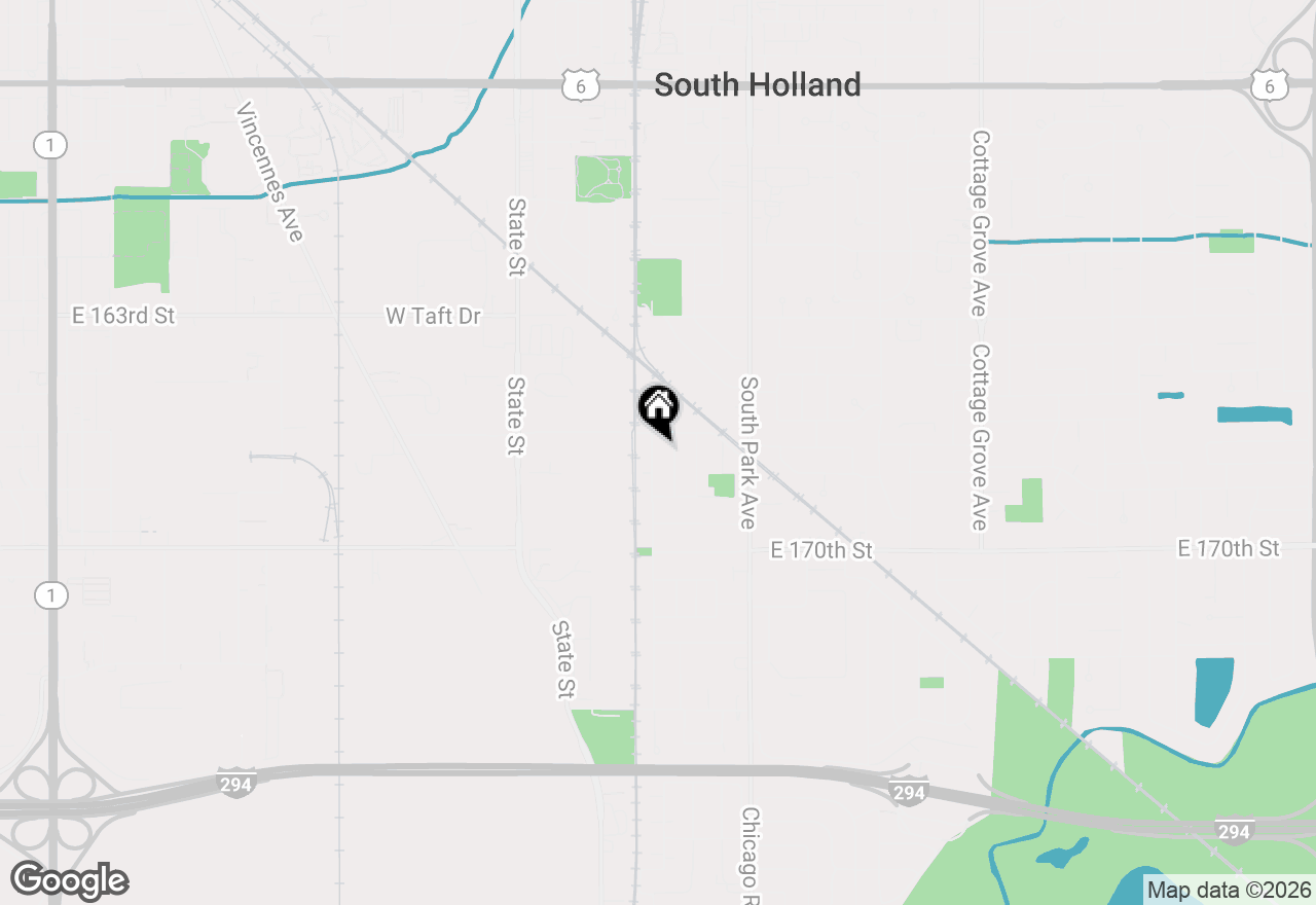 Map of 16811 Wausau Avenue, South Holland, IL 60473