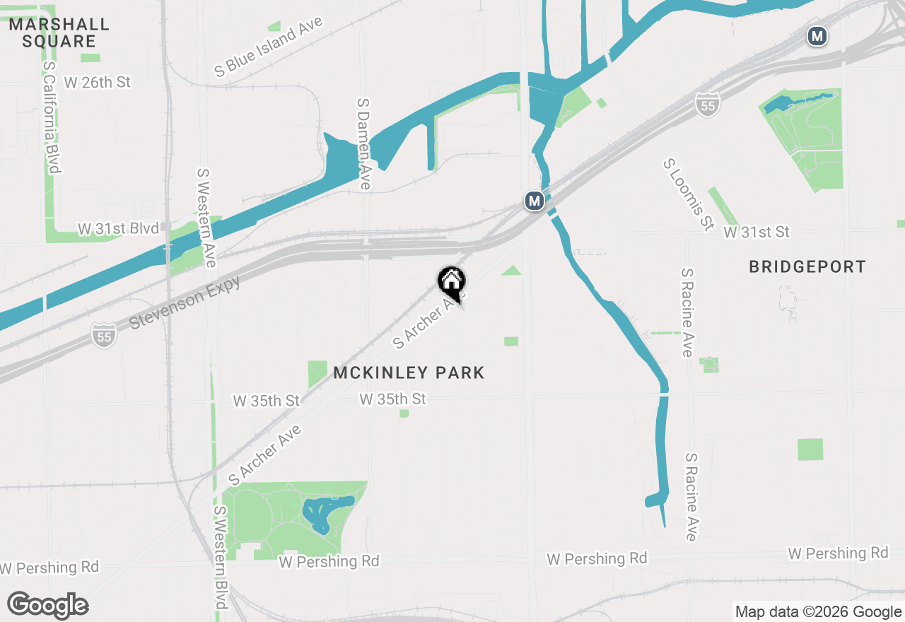 Map of 3259 S Wood Street #1, Chicago, IL 60608
