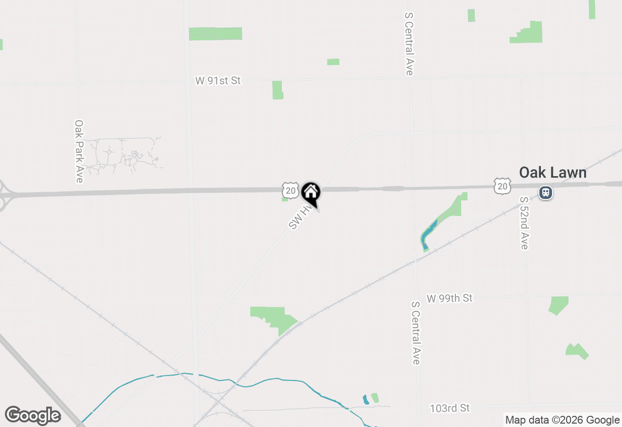 Map of 9605 Austin Avenue #1E, Oak Lawn, IL 60453