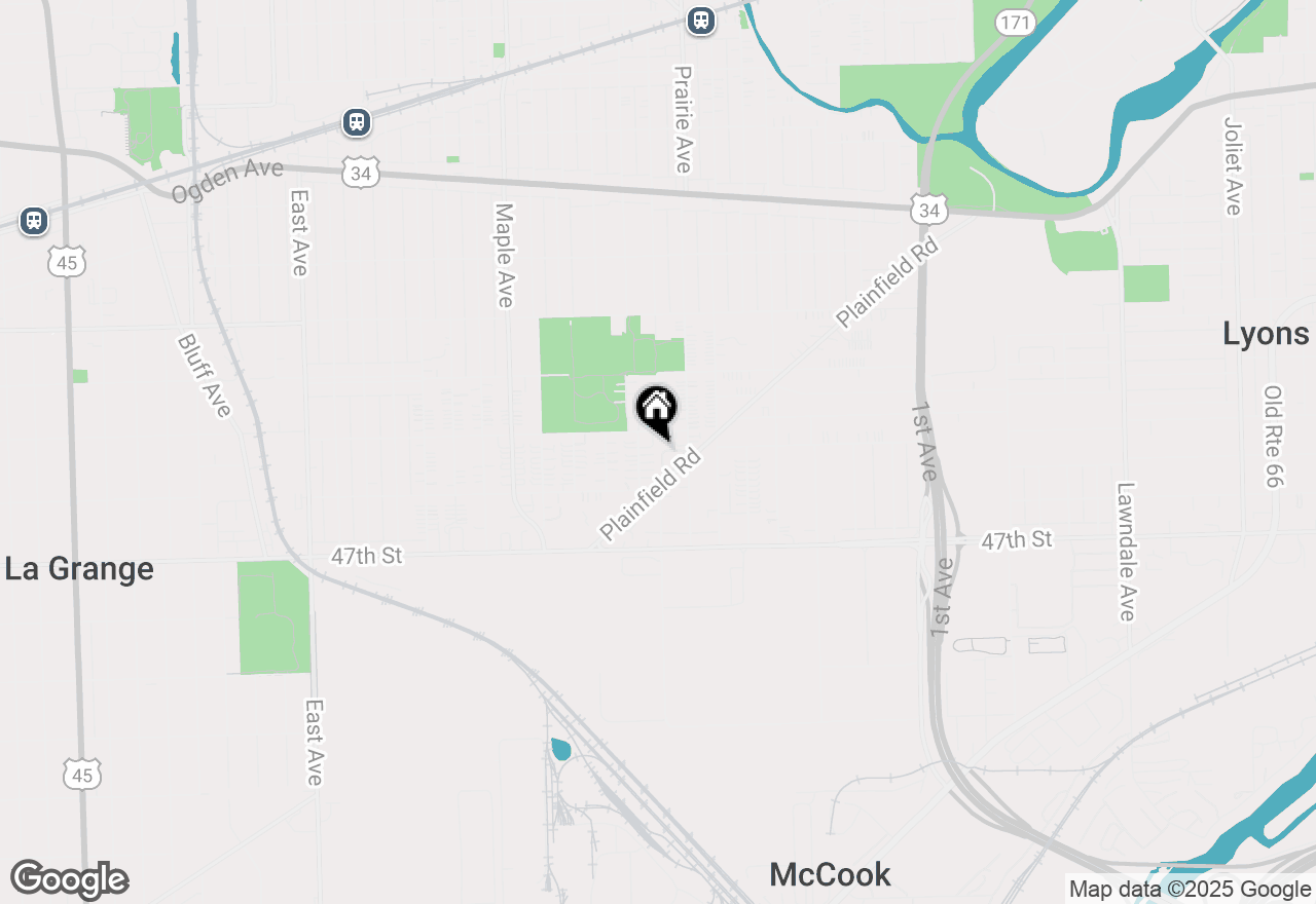 Map of 4518 Village Square Lane, Brookfield, IL 60513