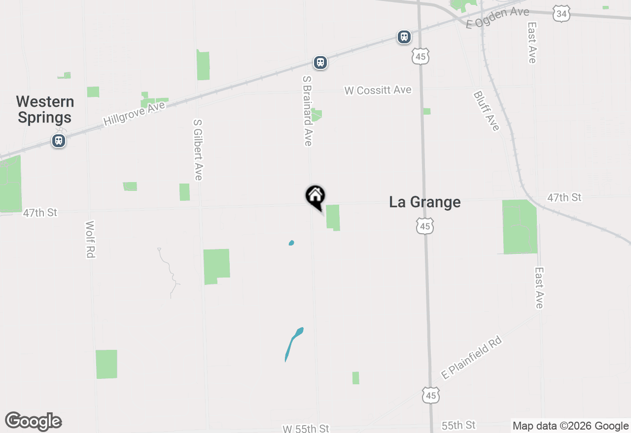 Map of 523 S Brainard Avenue, La Grange, IL 60525