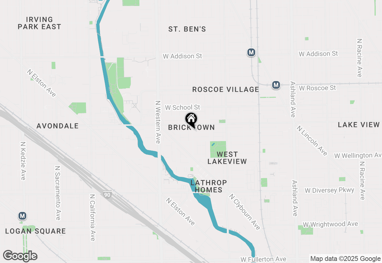 Map of 3134 N Leavitt Street, Chicago, IL 60618