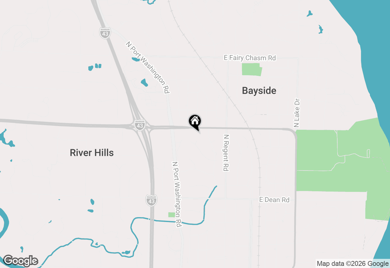 Map of 250 W Suburban Ct, Fox Point, WI 53217