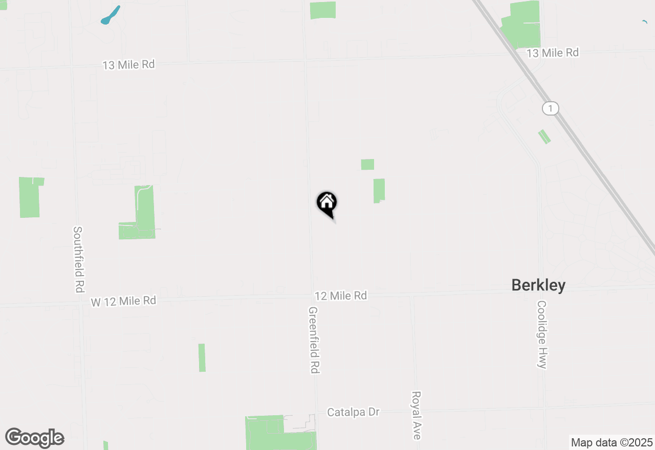 Map of 3932 Ellwood Avenue, Berkley, MI 48072